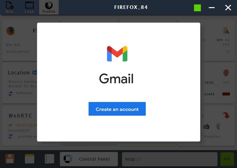 Создать учетную запись Gmail